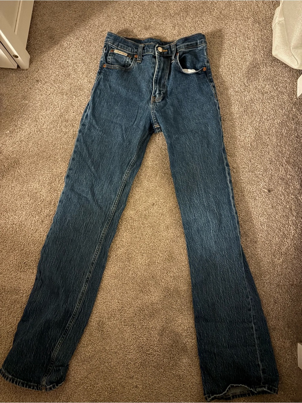 Calvin Klein Dark Blue Boot Cut Jeans